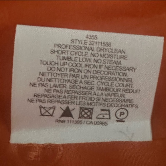 Tory Burch Orange Tweed Blazer Jacket size 6‎ - Picture 13 of 15